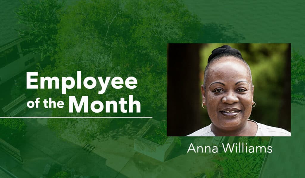 Anna Williams Woodland Ridge Employee of the Month Spotlight January