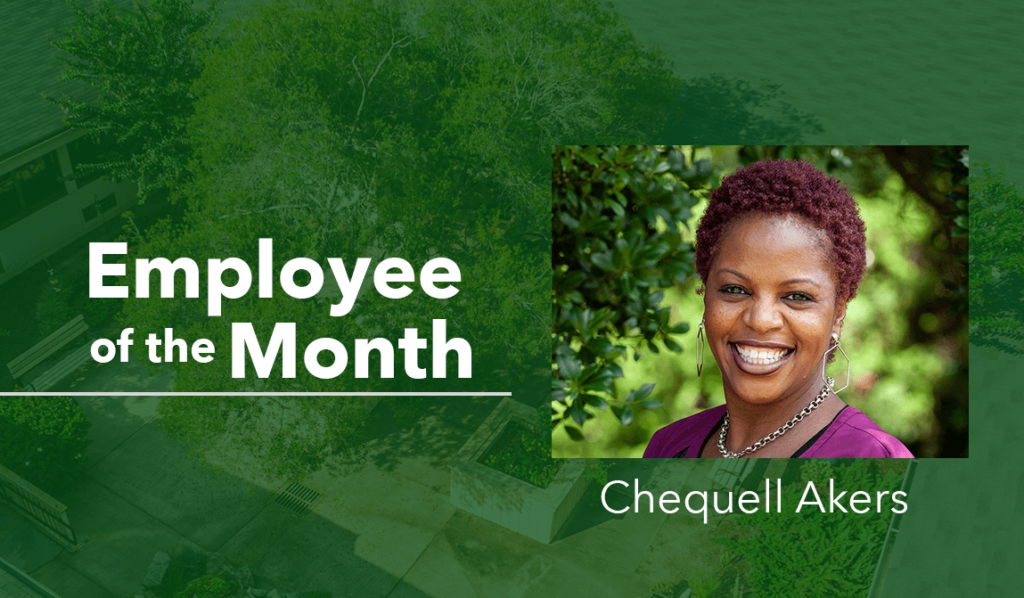 Woodland Ridge's Employee of the Month of September - Chequell