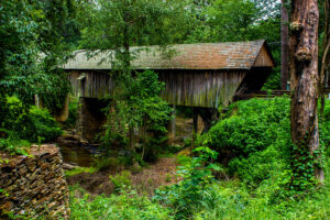 concord covered bridge in Smyrna, Georgia 