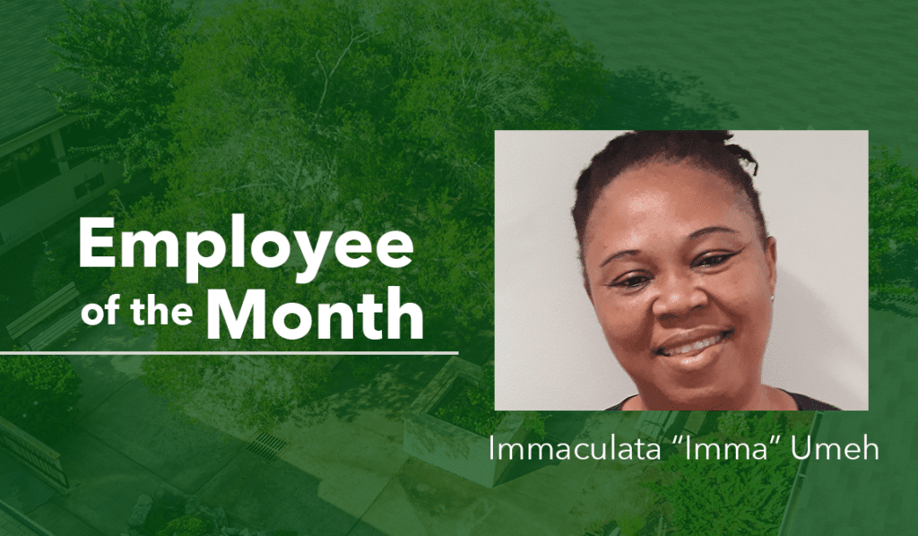 Woodland Ridge assisted living employee of the month