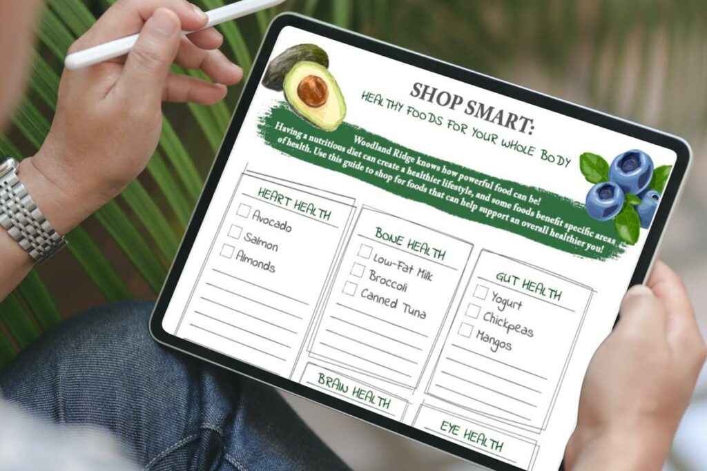 Use this shopping list on your next trip to the grocery store to stock up on healthy foods that benefit the body.
